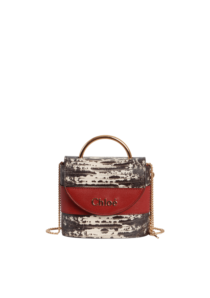 SMALL ABY LOCK CROCO BAG