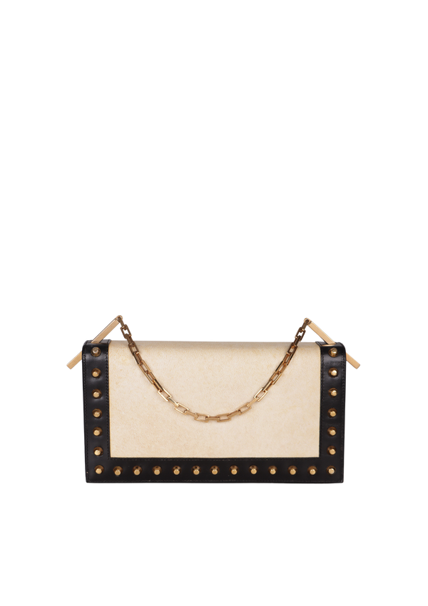 VINTAGE LEATHER FLAP BAG