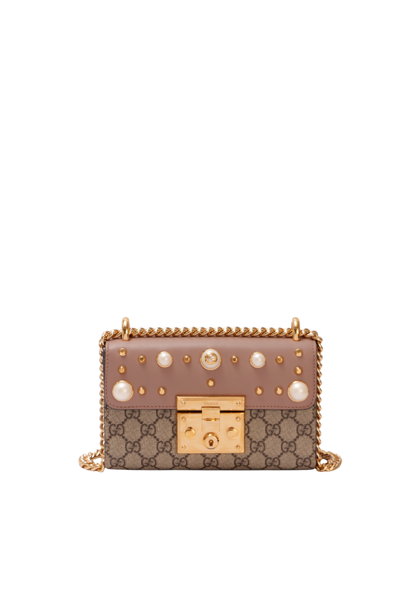 SMALL GG SUPREME PADLOCK BAG