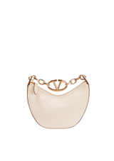 LEATHER VLOGO MOON HOBO MINI