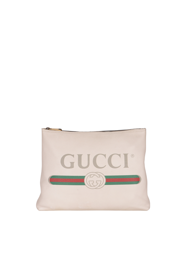 LOGO DRAWSTRING WRISTLET