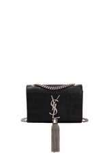 SMALL KATE TASSEL CROCODILE EMBOSSED