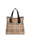 HAYMARKET CHECK CANVAS TOTE