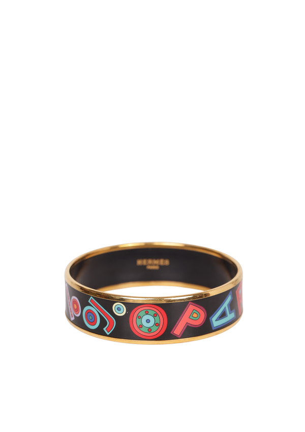 ENAMEL BANGLE BRACELET