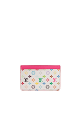 X TAKASHI MURAKAMI MONOGRAM MULTICOLORE CARD HOLDER