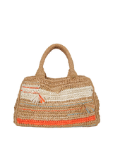 RAFFIA TRICOT TOTE BAG