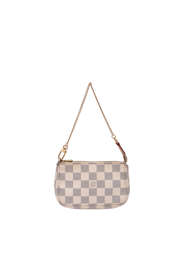 DAMIER AZUR POCHETTE ACCESSOIRES MINI