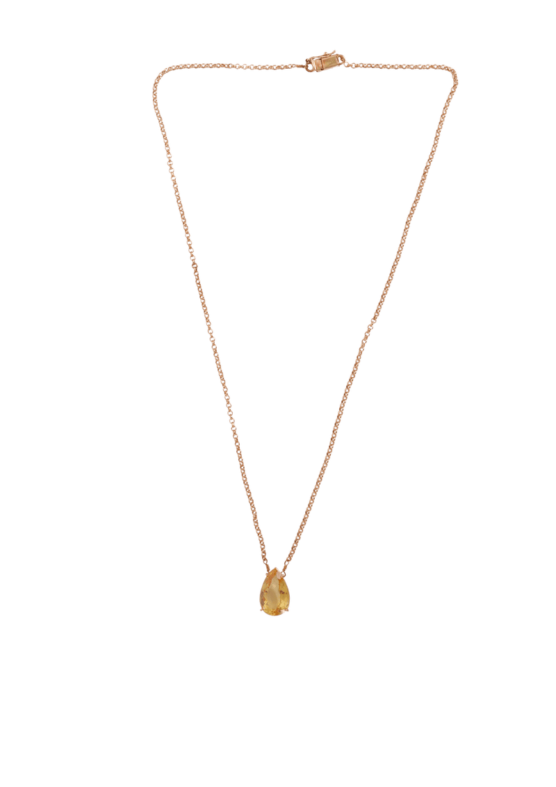 PEAR HELIODOR 18K NECKLACE