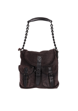 SUEDE MESSENGER BAG
