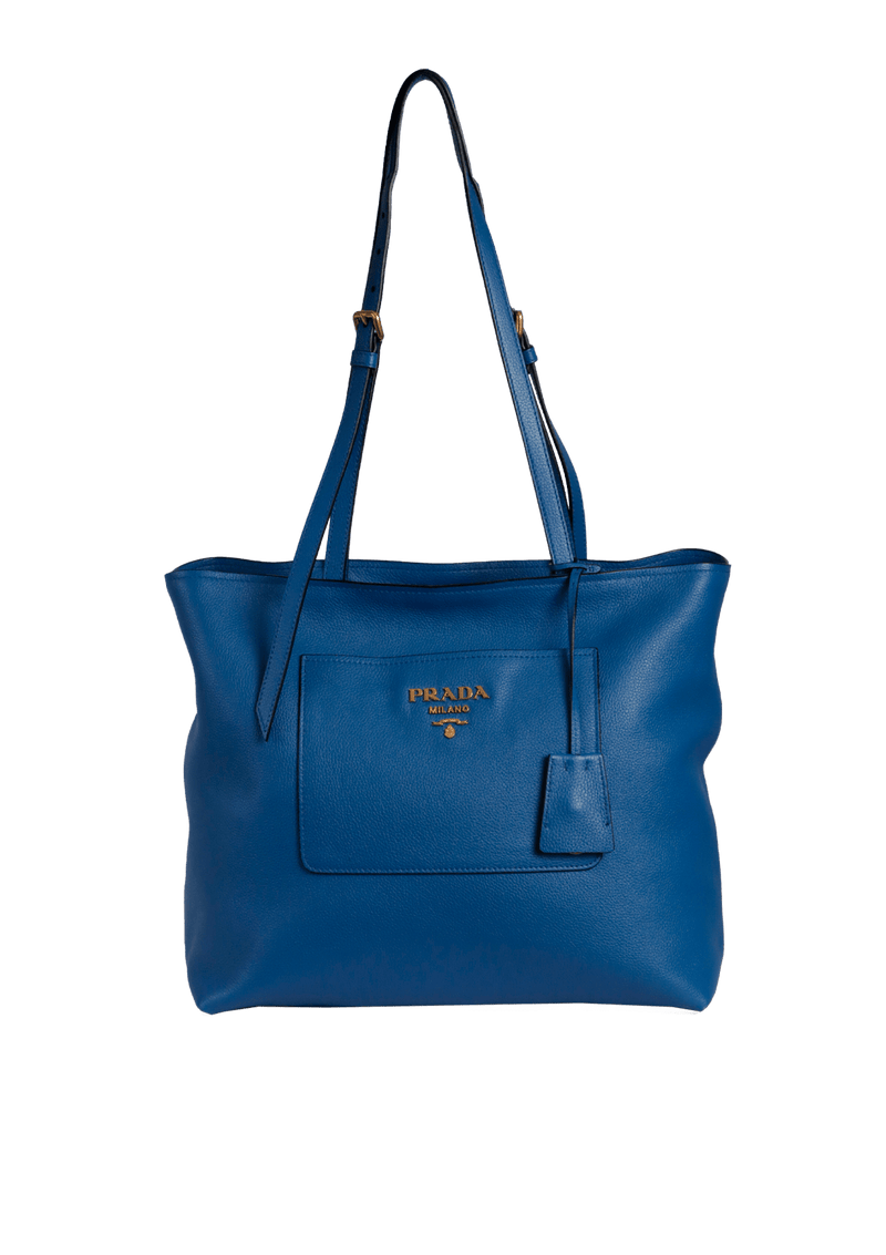 VITELLO DAINO FRONT POCKET TOTE