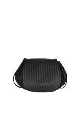 SMALL INTRECCIATO FLAP MESSENGER BAG