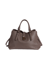 BOLSA BOTTEGA VENETA MEDIUM ROMA BAG CINZA ORIGINAL