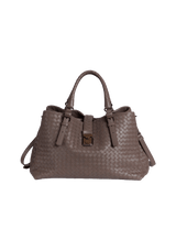 BOLSA BOTTEGA VENETA MEDIUM ROMA BAG CINZA ORIGINAL