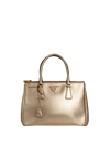 SMALL SAFFIANO LUX DOUBLE ZIP GALLERIA SATCHEL