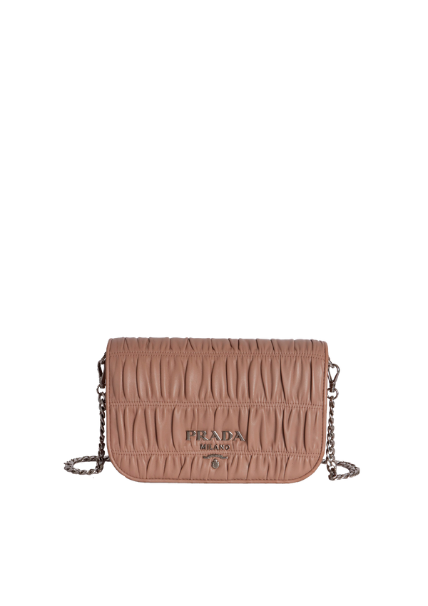 NAPPA GAUFFRE FLAP BAG