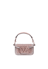 CRYSTAL EMBELLISHED VLOGO LOCÒ BAG