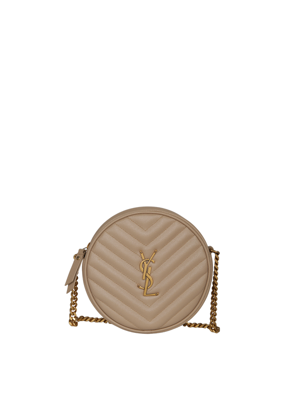 VINYLE ROUND CROSSBODY BAG