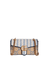 GG MARMONT RAFFIA SMALL BAG