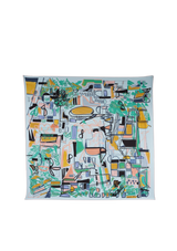 MODERNISME TROPICAL SILK SCARF 90
