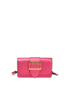 SOFT GRAIN METALLIC BUCKLE PHONE BAG