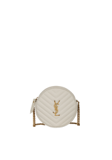 VINYLE ROUND CROSSBODY BAG