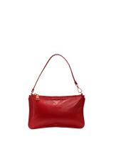 LEATHER ZIP POCHETTE