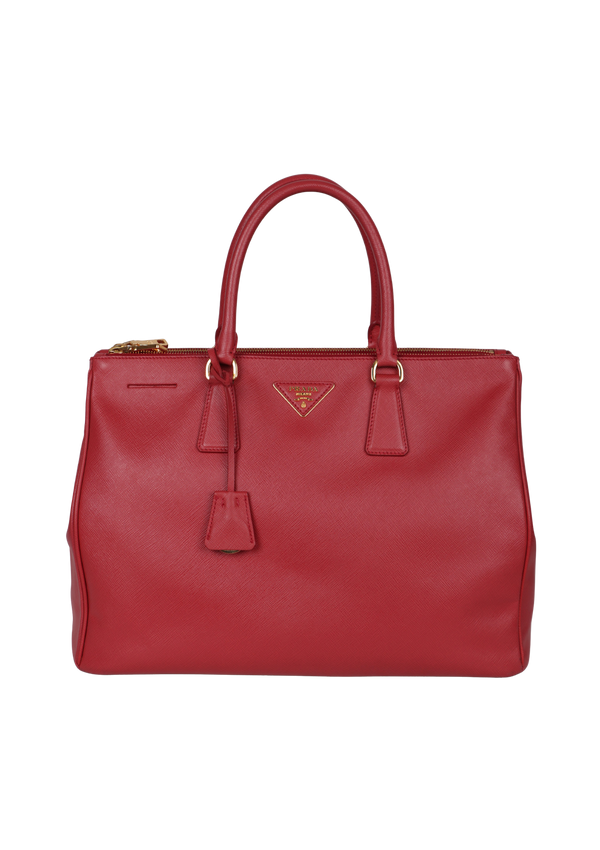 LARGE SAFFIANO LUX DOUBLE ZIP GALLERIA