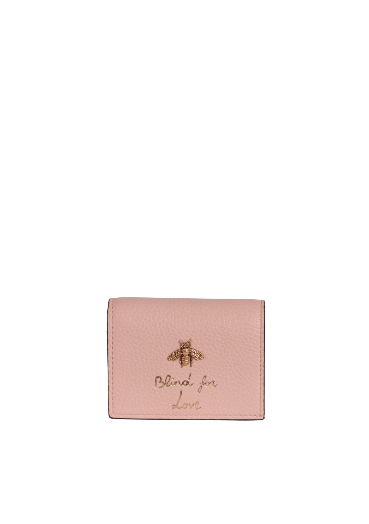 【グッチ】Blind for Love Bee iPhone8/SEケース CARTEIRA GUCCI BLIND FOR LOVE COMPACT BEE WALLET ROSA ORIGINAL