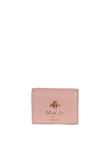CARTEIRA GUCCI BLIND FOR LOVE COMPACT BEE WALLET ROSA ORIGINAL