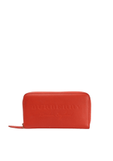 LEATHER ZIP AROUND WALLET