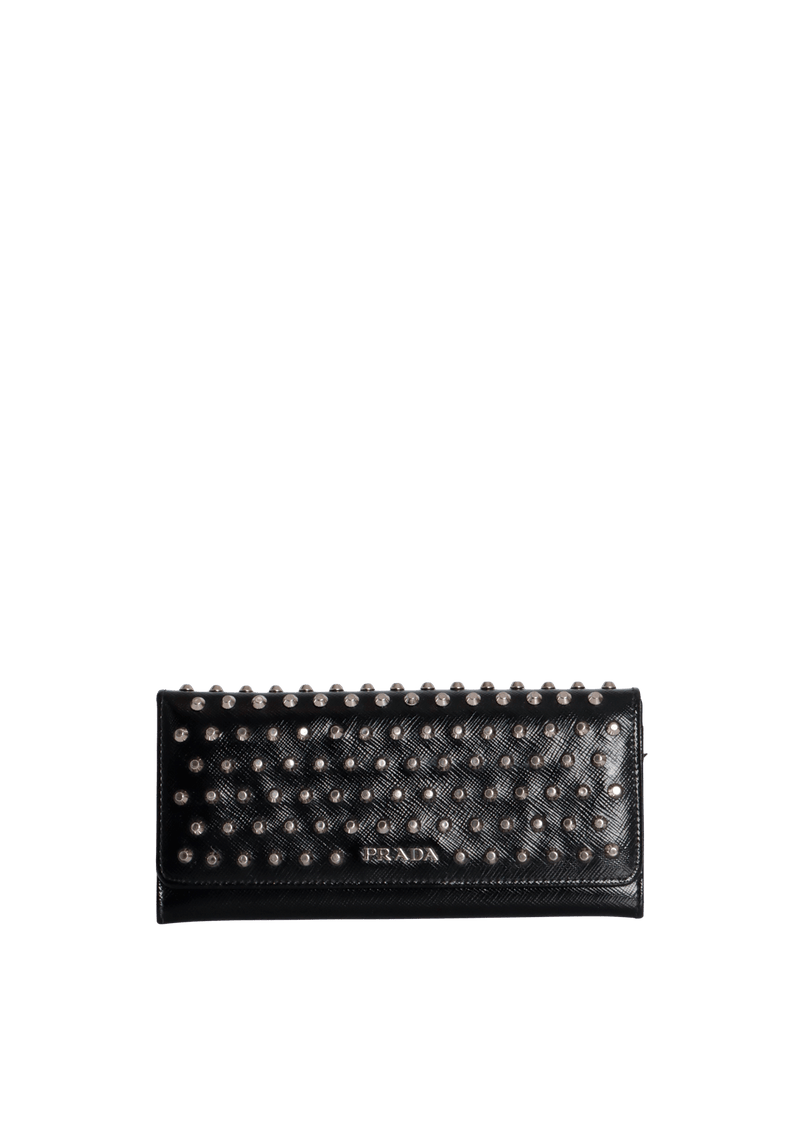 SAFFIANO STUDDED WALLET