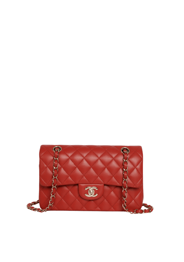 SMALL CLASSIC DOUBLE FLAP LAMBSKIN