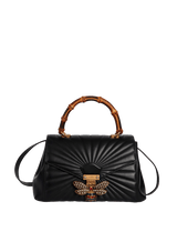 MEDIUM QUEEN MARGARET BAMBOO TOP HANDLE BAG