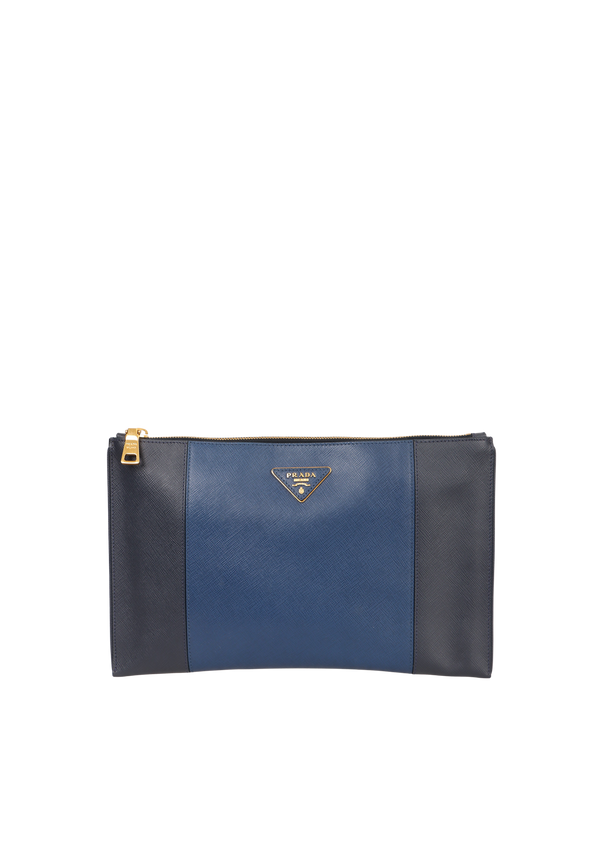 SAFFIANO BICOLOR CLUTCH