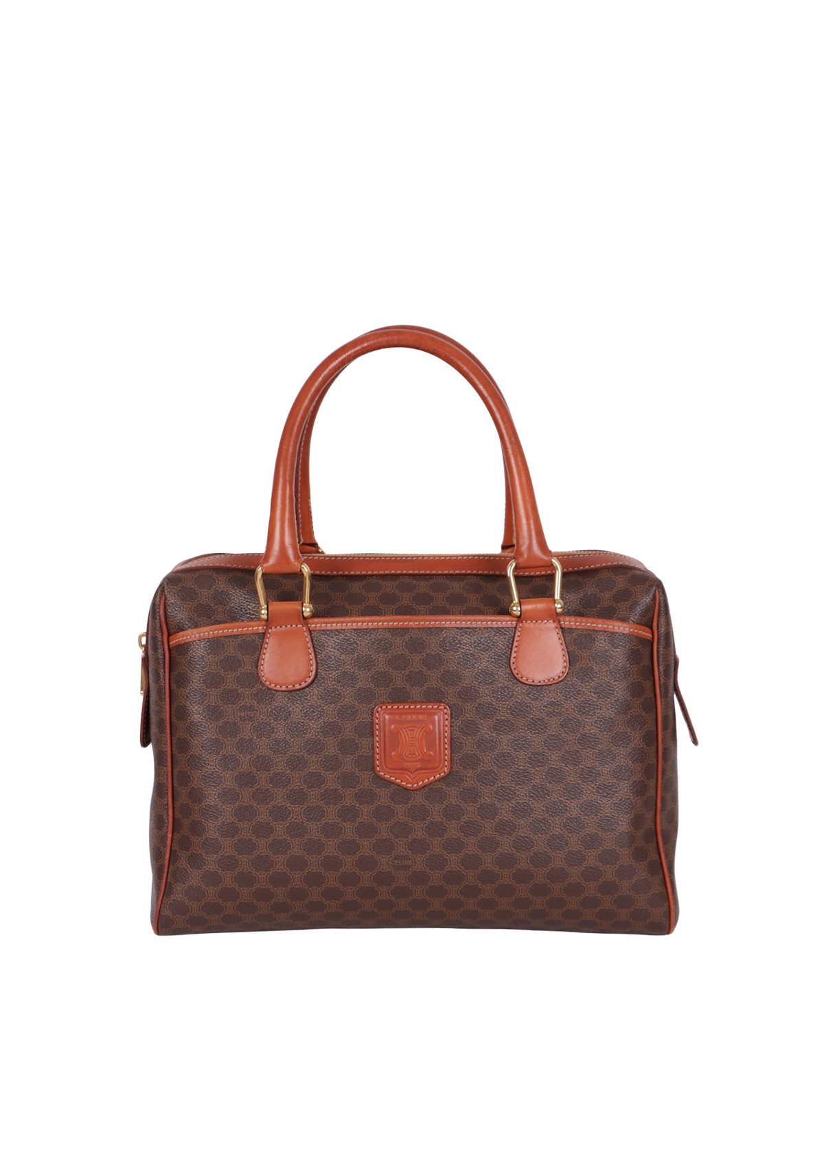 BOLSA CELINE VINTAGE MACADAM BOSTON BAG MARROM ORIGINAL – Gringa