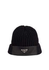 LOGO RIB KNIT BEANIE M