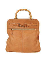 LEATHER BAMBOO BAG