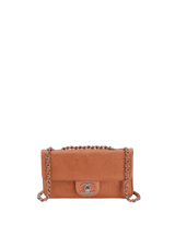 RECTANGULAR FLAP SQUARE QUILTED LAMBSKIN BAG