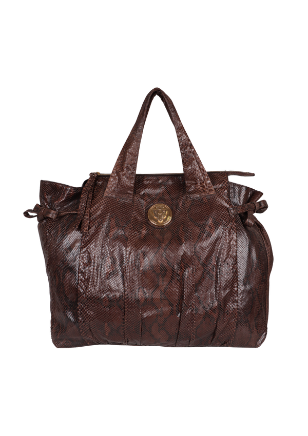 VINTAGE PYTHON HYSTERIA SATCHEL BAG