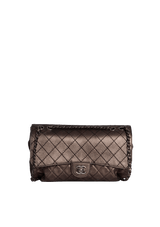 RUTHENIUM HARDWARE FLAP BAG