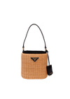RAFFIA PANIER BUCKET BAG