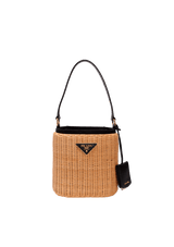 RAFFIA PANIER BUCKET BAG