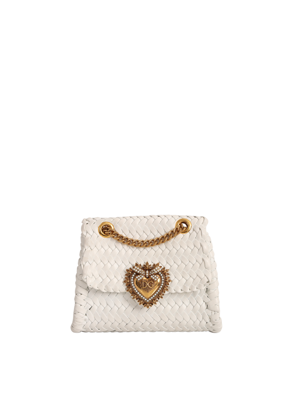 SMALL WOVEN LEATHER DEVOTION BAG