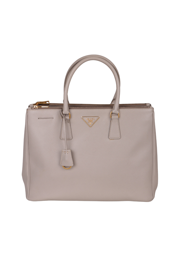 LARGE SAFFIANO LUX DOUBLE ZIP GALLERIA