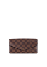 DAMIER ÉBÈNE SARAH WALLET