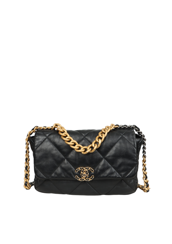 MEDIUM 19 FLAP BAG GOATSKIN