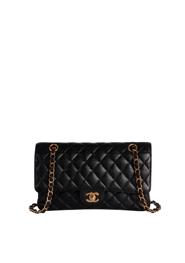 MEDIUM CLASSIC DOUBLE FLAP CAVIAR