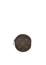 MONOGRAM ROUND COIN PURSE