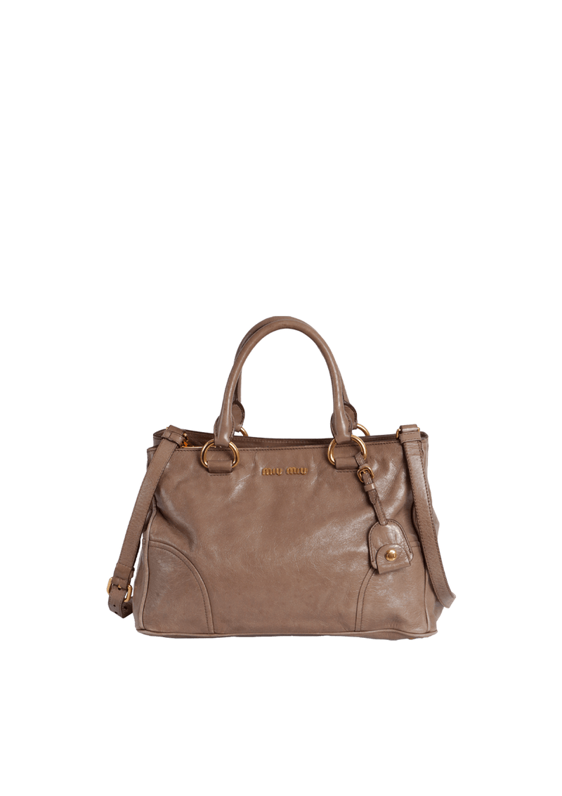 VITELLO SHINE SATCHEL BAG