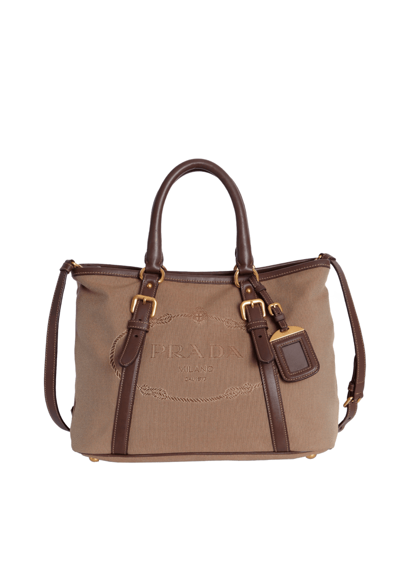 JACQUARD CANAPA LOGO TOTE